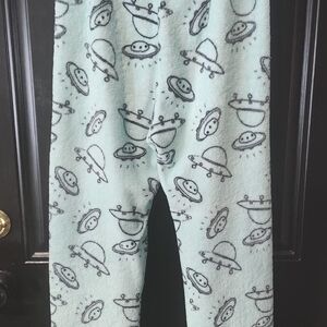 Kids UFO Print Fleece Pants